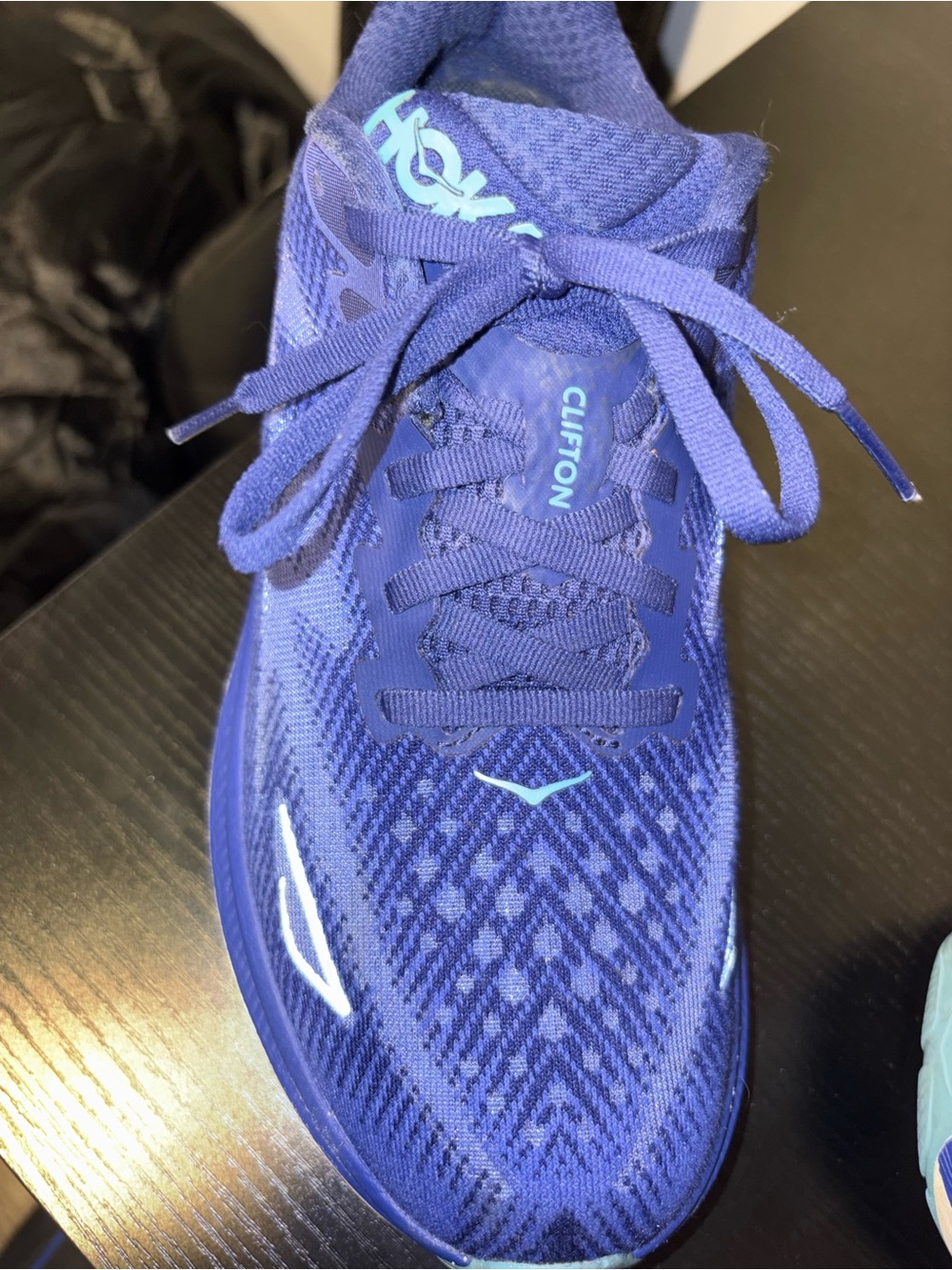 HOKA Clifton 9 Women’s Running Shoes Blue Aqua Size 7.5B Athletic Sneaker - Picture 7 of 10